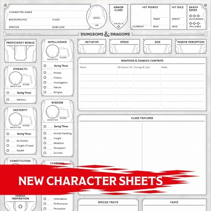 D&D: Character Sheets (2024) - Image 3